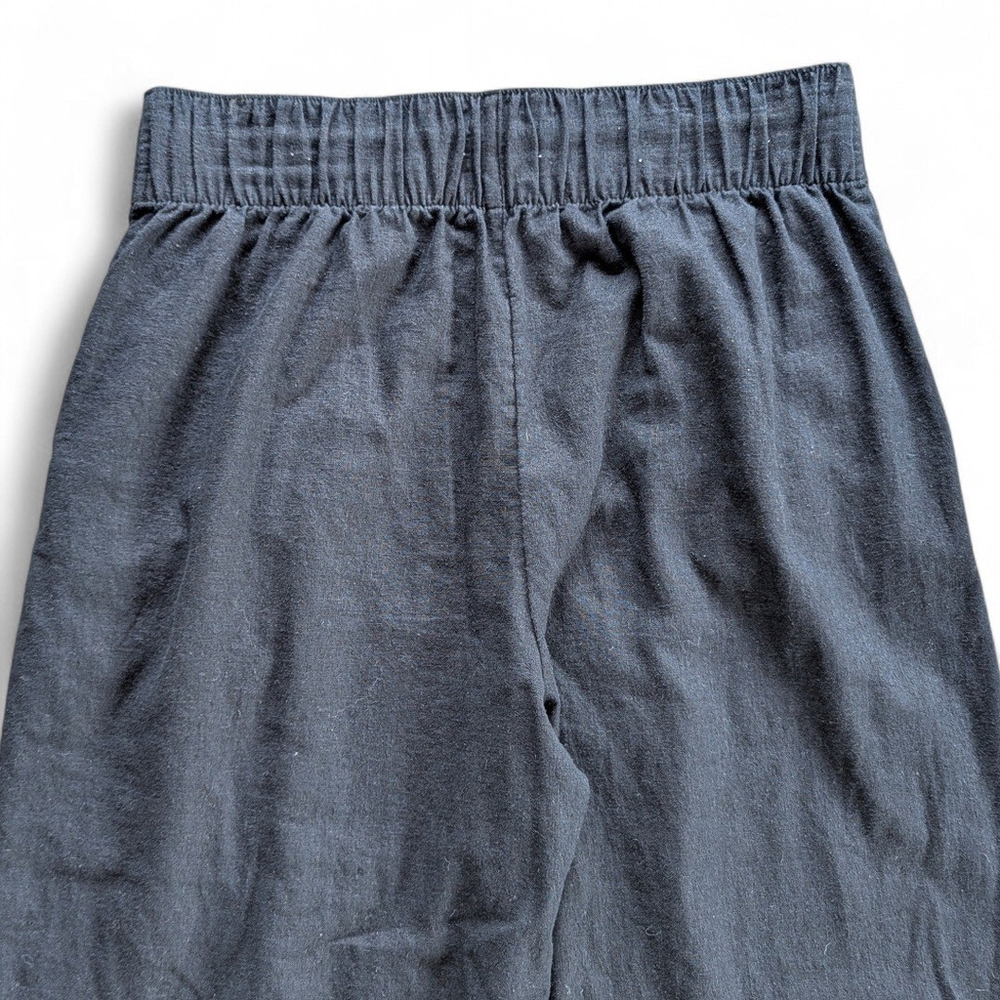 Abercrombie & Fitch Black Wide Leg Linen Pants - Picture 8 of 8